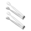 2-Piece Stainless Steel Kitchen Tongs Set – Mini BBQ, Meat, Salad, Toast & Ice Tongs, Durable Food Clips