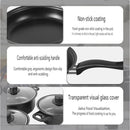 12-Piece Nonstick Cookware Set with Maifan Stone Coating – Stackable Pots and Pans Set with Lids, Milk Pot & Frying Pan, Compatible with All Cooktops