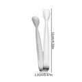 2-Piece Stainless Steel Kitchen Tongs Set – Mini BBQ, Meat, Salad, Toast & Ice Tongs, Durable Food Clips